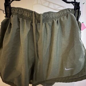 Nike Women's Olive Green Athletic Shorts